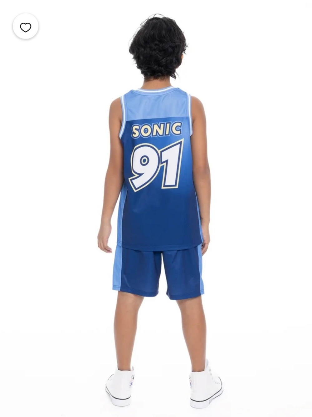 Sonic The Hedgehog Blue Kids Matching Set - Tank & Shorts - Picture 2 of 7